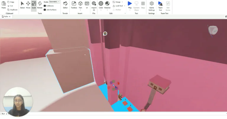 Roblox Obstacle Course with Cherry Blossom Setting