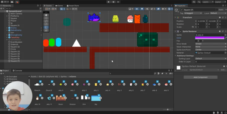 Block-based Shooting Game in Unity